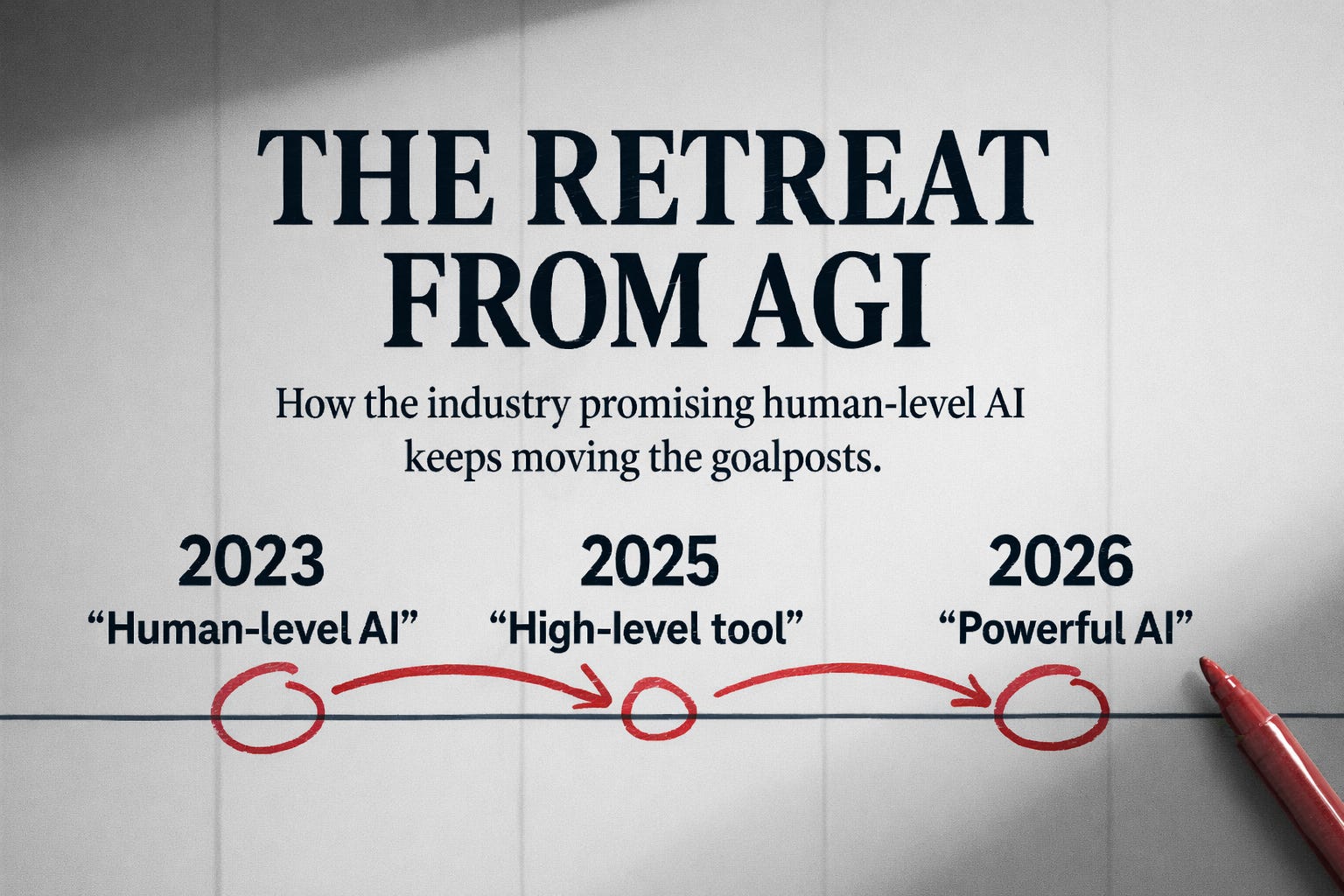 The Retreat from AGI